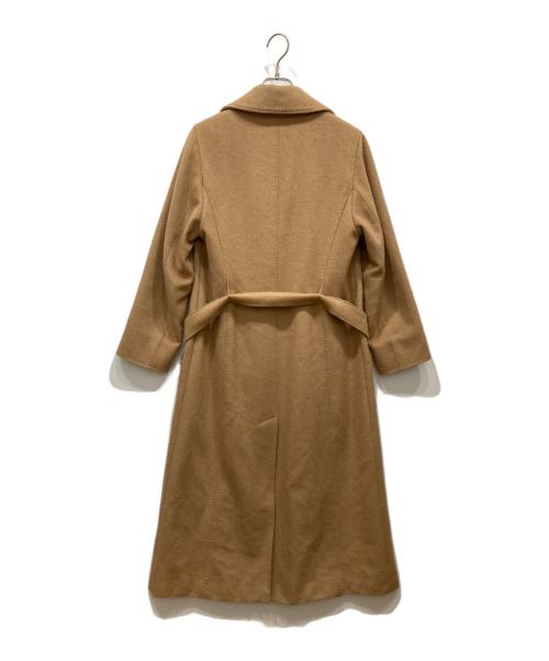 MaxMara（マックスマーラ）MaxMara (マックスマーラ) キャメルベルテッドコート ブラウン サイズ:SIZE 38の古着・服飾アイテム