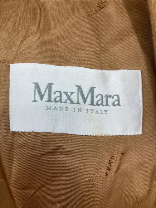 MaxMara（マックスマーラ）MaxMara (マックスマーラ) キャメルベルテッドコート ブラウン サイズ:SIZE 38の古着・服飾アイテム