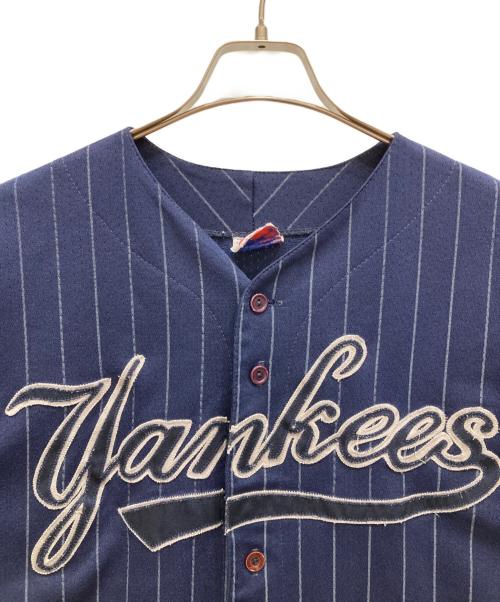 Majestic（マジェスティック）Majestic (マジェスティック) 90'sベースボールシャツ ネイビー サイズ:無しの古着・服飾アイテム