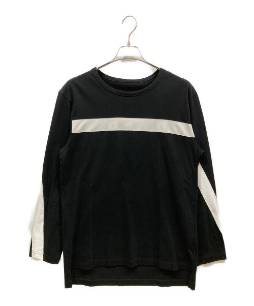 GROUND Y（グラウンドワイ）GROUND Y (グラウンドワイ) 前後テープカットソー ブラック サイズ:3の古着・服飾アイテム