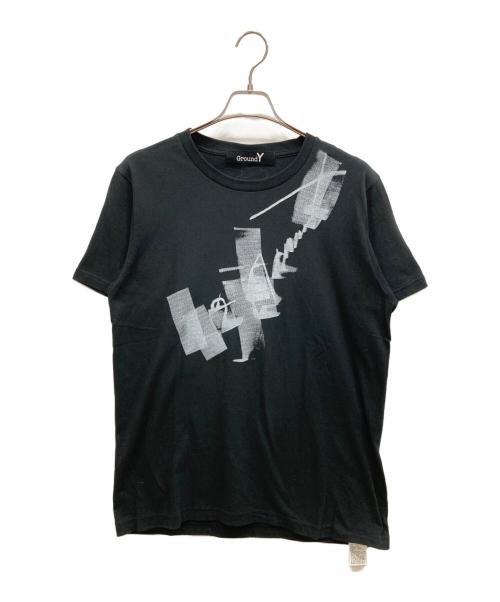 GROUND Y（グラウンドワイ）GROUND Y (グラウンドワイ) コロコログラフィックTシャツ ブラック サイズ:SIZE 34の古着・服飾アイテム