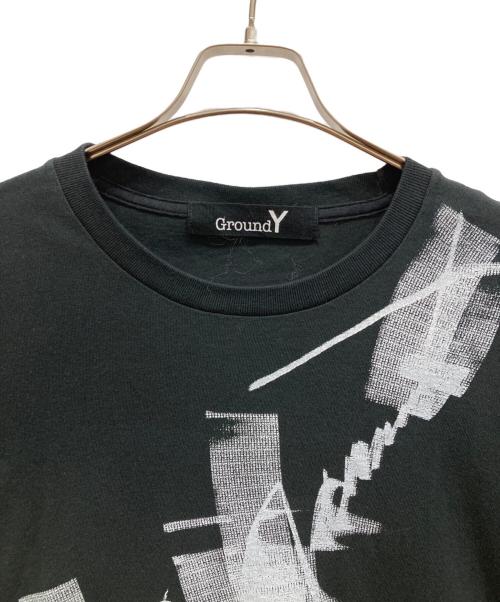 GROUND Y（グラウンドワイ）GROUND Y (グラウンドワイ) コロコログラフィックTシャツ ブラック サイズ:SIZE 34の古着・服飾アイテム