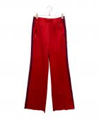 adidasアディダス）の古着「フレアトラックパンツ」｜レッド