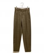 HOPE Stockholmホープ ストックホルム）の古着「タックスラックスパンツ」｜ブラウン