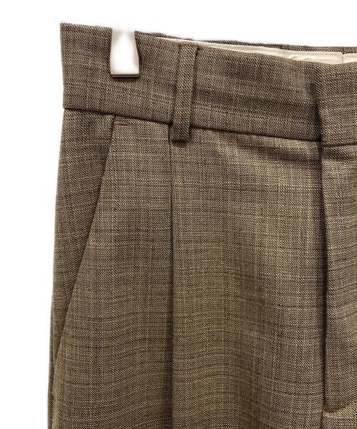 HOPE Stockholm（ホープ ストックホルム）HOPE Stockholm (ホープ ストックホルム) タックスラックスパンツ ブラウン サイズ:SIZE 34の古着・服飾アイテム