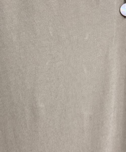 mizuiro-ind（ミズイロインド）mizuiro-ind (ミズイロインド) バンドカラーロングシャツ ベージュ サイズ:SIZE Freeの古着・服飾アイテム