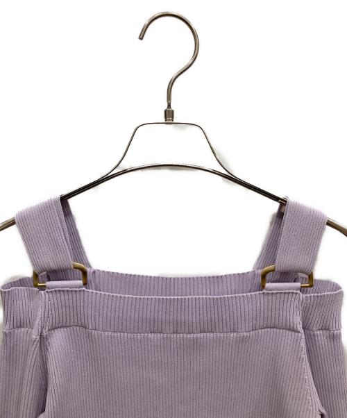 EPOCA（エポカ）EPOCA (エポカ) セットアップ ホワイト×パープル サイズ:トップス40 スカート38の古着・服飾アイテム