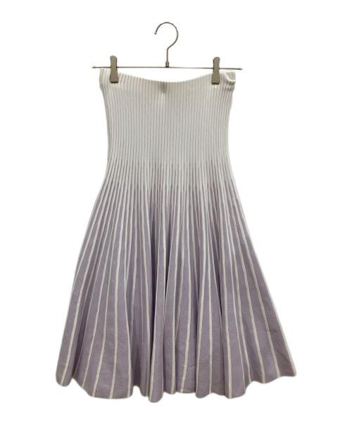 EPOCA（エポカ）EPOCA (エポカ) セットアップ ホワイト×パープル サイズ:トップス40 スカート38の古着・服飾アイテム