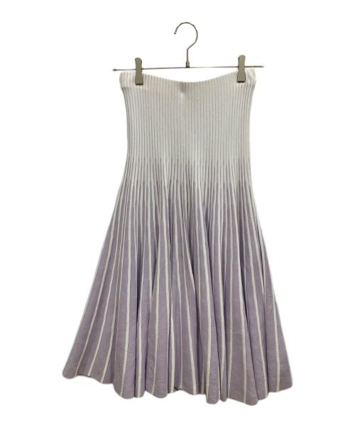 EPOCA（エポカ）EPOCA (エポカ) セットアップ ホワイト×パープル サイズ:トップス40 スカート38の古着・服飾アイテム