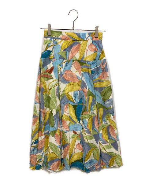 ANAYI（アナイ）ANAYI (アナイ) ボタニカルレーヨンスカート マルチカラー サイズ:36の古着・服飾アイテム
