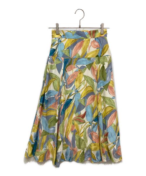 ANAYI（アナイ）ANAYI (アナイ) ボタニカルレーヨンスカート マルチカラー サイズ:36の古着・服飾アイテム