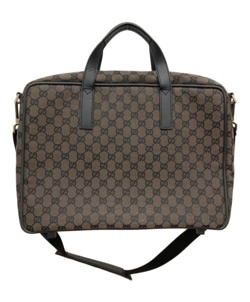 GUCCI（グッチ）GUCCI (グッチ) 2WAYブリーフケース ブラウンの古着・服飾アイテム