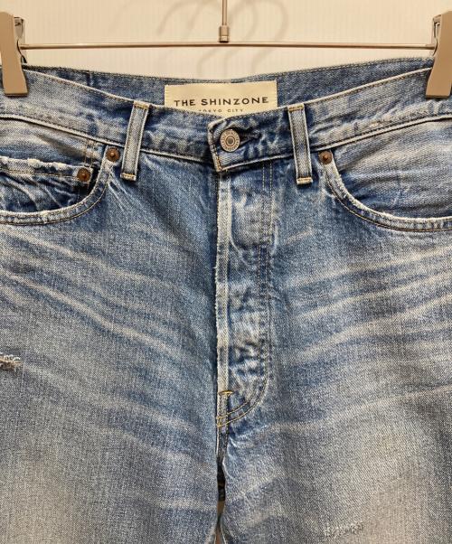 THE SHINZONE（ザ シンゾーン）THE SHINZONE (ザ シンゾーン) DAMAGE CLIP JEANS ブルー サイズ:36の古着・服飾アイテム