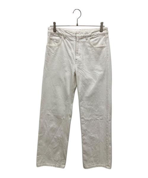 CURRENTAGE（カレンテージ）CURRENTAGE (カレンテージ) スリムストレートデニムパンツ ホワイト サイズ:SIZE 3の古着・服飾アイテム