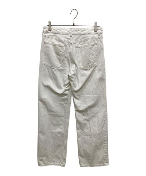 CURRENTAGE（カレンテージ）CURRENTAGE (カレンテージ) スリムストレートデニムパンツ ホワイト サイズ:SIZE 3の古着・服飾アイテム