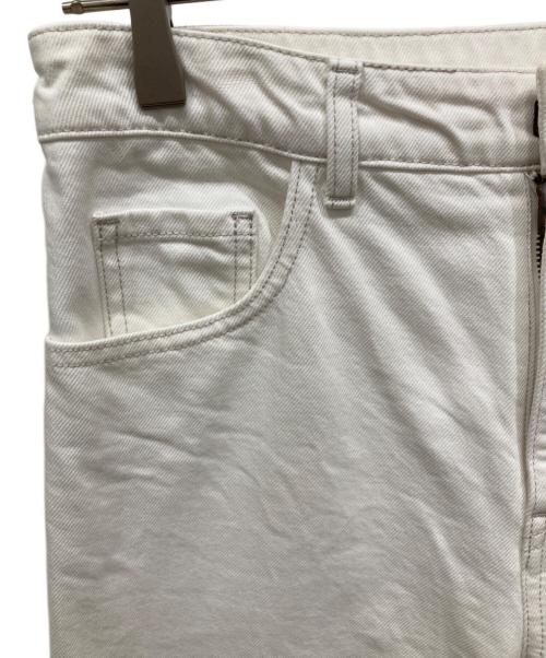 CURRENTAGE（カレンテージ）CURRENTAGE (カレンテージ) スリムストレートデニムパンツ ホワイト サイズ:SIZE 3の古着・服飾アイテム