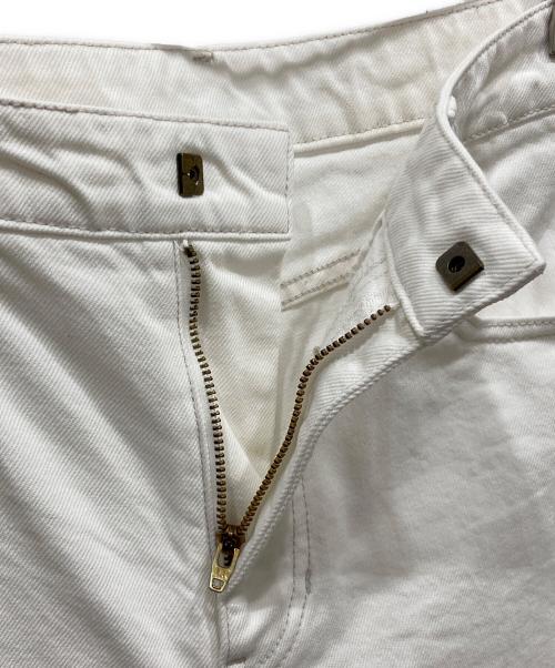 CURRENTAGE（カレンテージ）CURRENTAGE (カレンテージ) スリムストレートデニムパンツ ホワイト サイズ:SIZE 3の古着・服飾アイテム