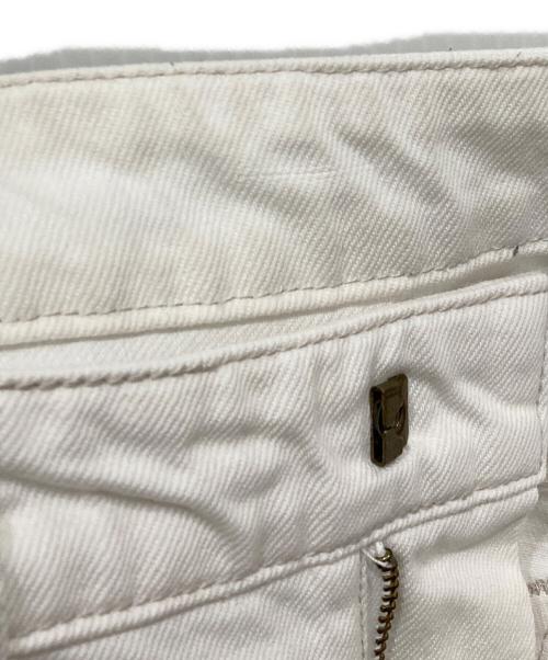 CURRENTAGE（カレンテージ）CURRENTAGE (カレンテージ) スリムストレートデニムパンツ ホワイト サイズ:SIZE 3の古着・服飾アイテム