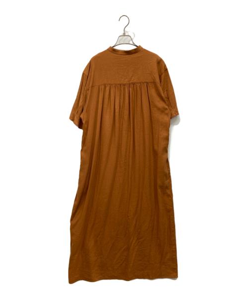 JOURNAL STANDARD relume（ジャーナルスタンダード レリューム）JOURNAL STANDARD relume (ジャーナルスタンダード レリューム) タックスリーブギャザーワンピース ブラウン サイズ:freeの古着・服飾アイテム
