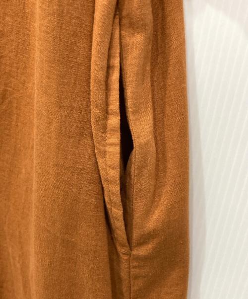 JOURNAL STANDARD relume（ジャーナルスタンダード レリューム）JOURNAL STANDARD relume (ジャーナルスタンダード レリューム) タックスリーブギャザーワンピース ブラウン サイズ:freeの古着・服飾アイテム