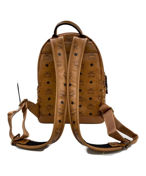 MCM（エムシーエム）MCM (エムシーエム) STARK VISETOS Outline Studs Back Pack Mini アウトライン スタッズ バックパック ミニの古着・服飾アイテム