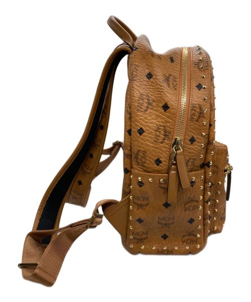 MCM（エムシーエム）MCM (エムシーエム) STARK VISETOS Outline Studs Back Pack Mini アウトライン スタッズ バックパック ミニの古着・服飾アイテム