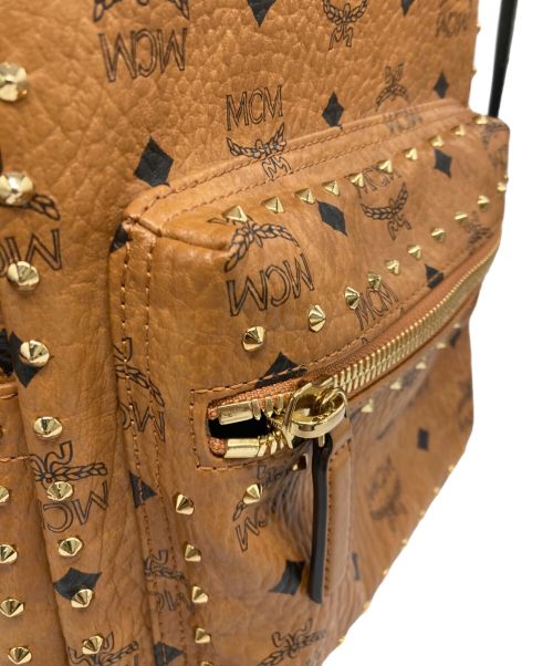 MCM（エムシーエム）MCM (エムシーエム) STARK VISETOS Outline Studs Back Pack Mini アウトライン スタッズ バックパック ミニの古着・服飾アイテム