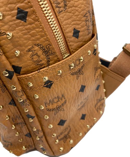 MCM（エムシーエム）MCM (エムシーエム) STARK VISETOS Outline Studs Back Pack Mini アウトライン スタッズ バックパック ミニの古着・服飾アイテム