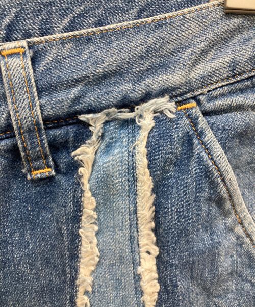 jieda（ジエダ）jieda (ジエダ) SWITCHING OVER DENIM PANTS ブルー サイズ:2の古着・服飾アイテム