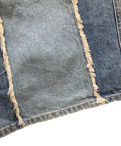 jieda（ジエダ）jieda (ジエダ) SWITCHING OVER DENIM PANTS ブルー サイズ:2の古着・服飾アイテム