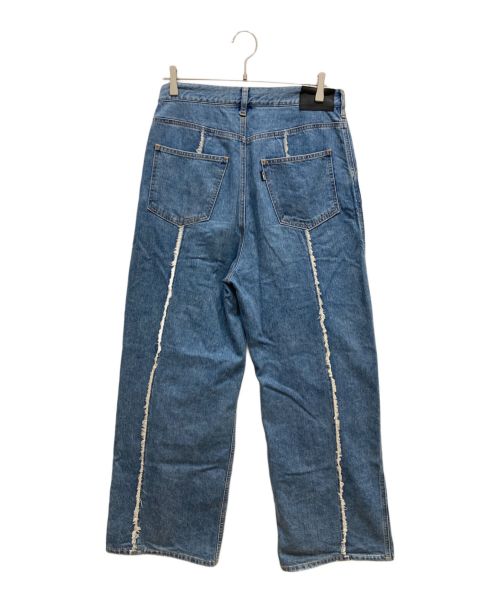 jieda（ジエダ）jieda (ジエダ) SWITCHING OVER DENIM PANTS ブルー サイズ:2の古着・服飾アイテム
