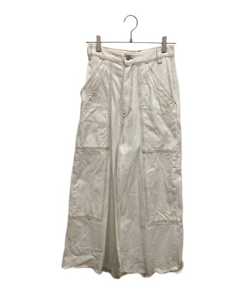 MM6 Maison Margiela（エムエムシックスメゾンマルジェラ）MM6 Maison Margiela (エムエムシックス メゾンマルジェラ) SUPER BLEACH JEANS　スーパーブリーチデニムパンツ ホワイト サイズ:38の古着・服飾アイテム