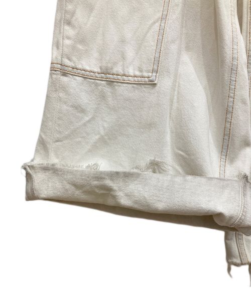 MM6 Maison Margiela（エムエムシックスメゾンマルジェラ）MM6 Maison Margiela (エムエムシックス メゾンマルジェラ) SUPER BLEACH JEANS　スーパーブリーチデニムパンツ ホワイト サイズ:38の古着・服飾アイテム