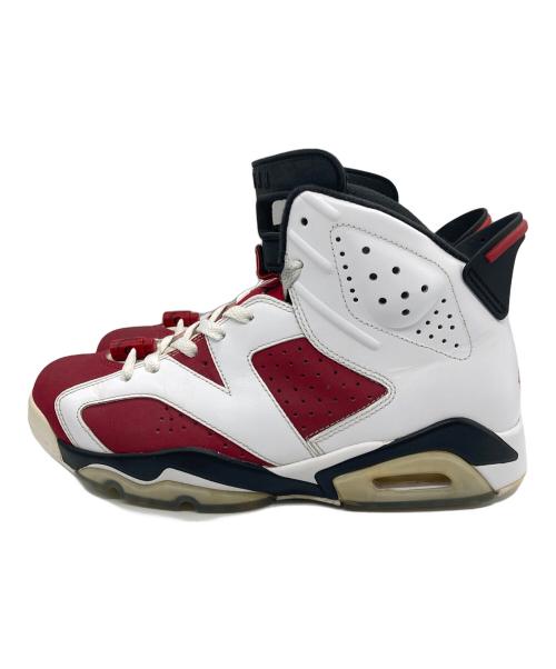 NIKE（ナイキ）NIKE (ナイキ) AIR JORDAN 6 RETRO　スニーカー ホワイト×レッド サイズ:27CMの古着・服飾アイテム