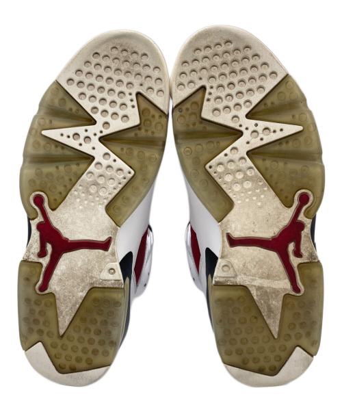 NIKE（ナイキ）NIKE (ナイキ) AIR JORDAN 6 RETRO　スニーカー ホワイト×レッド サイズ:27CMの古着・服飾アイテム