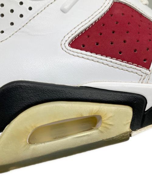 NIKE（ナイキ）NIKE (ナイキ) AIR JORDAN 6 RETRO　スニーカー ホワイト×レッド サイズ:27CMの古着・服飾アイテム