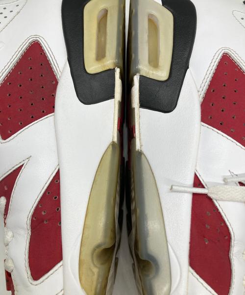 NIKE（ナイキ）NIKE (ナイキ) AIR JORDAN 6 RETRO　スニーカー ホワイト×レッド サイズ:27CMの古着・服飾アイテム
