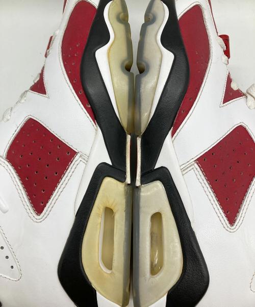NIKE（ナイキ）NIKE (ナイキ) AIR JORDAN 6 RETRO　スニーカー ホワイト×レッド サイズ:27CMの古着・服飾アイテム