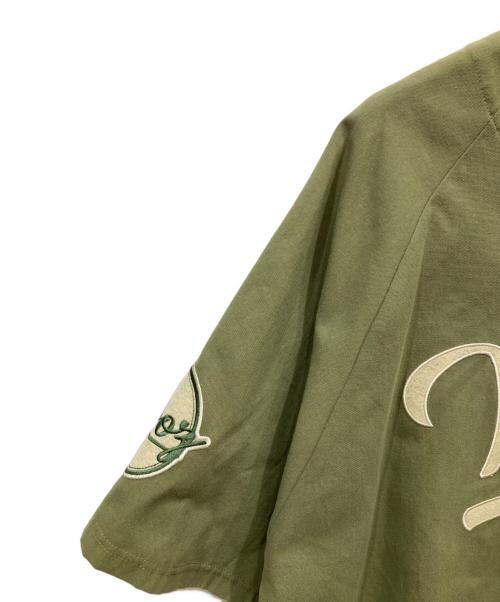 KEBOZ（ケボズ）KEBOZ (ケボズ) ベースボールシャツ グリーン サイズ:Ⅼの古着・服飾アイテム