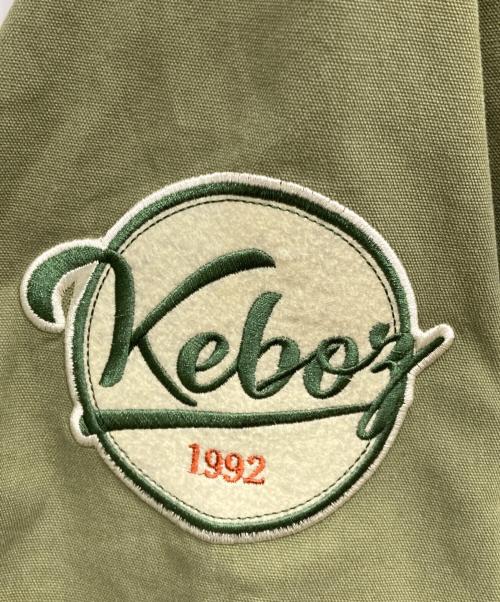 KEBOZ（ケボズ）KEBOZ (ケボズ) ベースボールシャツ グリーン サイズ:Ⅼの古着・服飾アイテム