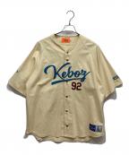 KEBOZケボズ）の古着「ベースボールシャツ」｜アイボリー