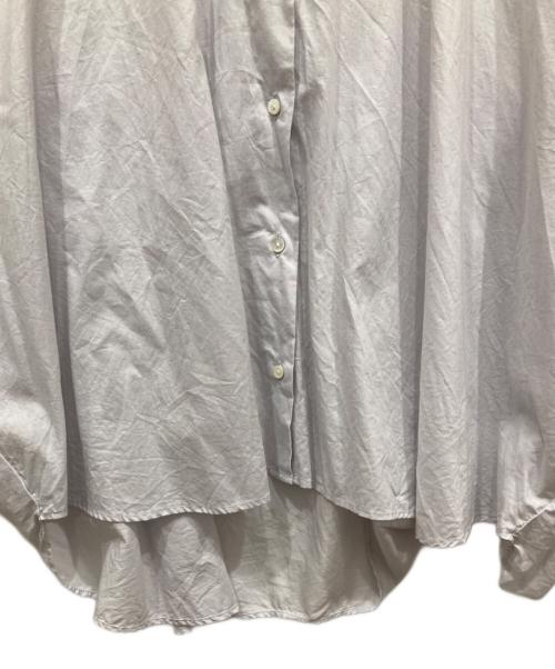 mizuiro-ind（ミズイロインド）mizuiro-ind (ミズイロインド) バックギャザーワイドシャツ グレー サイズ:-の古着・服飾アイテム