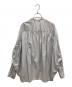 mizuiro-ind (ミズイロインド) バックギャザーワイドシャツ グレー サイズ:-：3000円