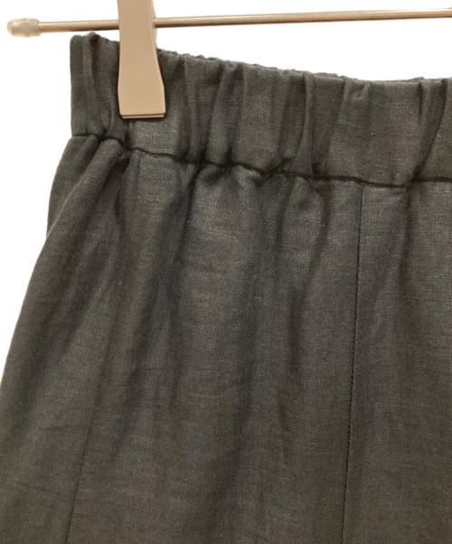 mizuiro-ind（ミズイロインド）mizuiro-ind (ミズイロインド) リネンイージーフレアスカート ブラック サイズ:-の古着・服飾アイテム