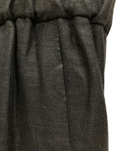 mizuiro-ind（ミズイロインド）mizuiro-ind (ミズイロインド) リネンイージーフレアスカート ブラック サイズ:-の古着・服飾アイテム