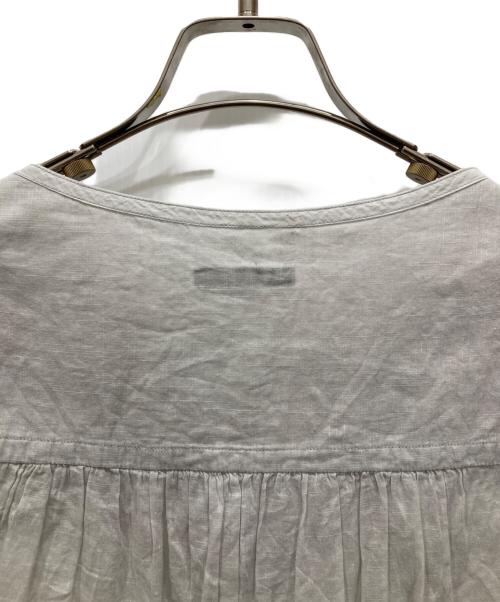 pas de calais（パドカレ）pas de calais (パドカレ) ワッシャー墨染ブラウス グレー サイズ:38の古着・服飾アイテム