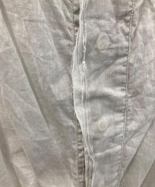 pas de calais（パドカレ）pas de calais (パドカレ) ワッシャー墨染ブラウス グレー サイズ:38の古着・服飾アイテム