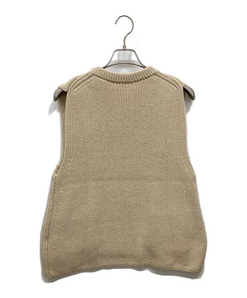 YENN（イエン）YENN (イエン) AZE KNIT VEST ベージュ サイズ:Fの古着・服飾アイテム