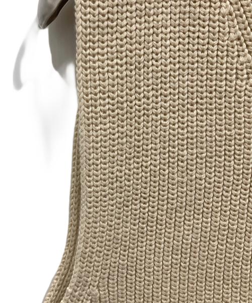 YENN（イエン）YENN (イエン) AZE KNIT VEST ベージュ サイズ:Fの古着・服飾アイテム