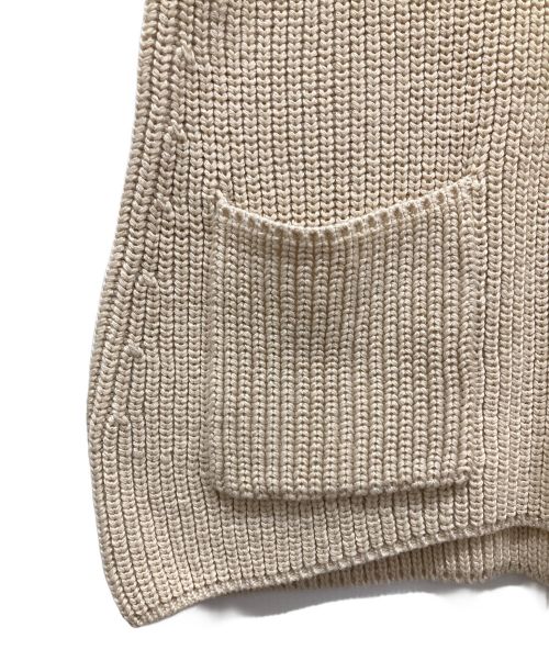 YENN（イエン）YENN (イエン) AZE KNIT VEST ベージュ サイズ:Fの古着・服飾アイテム
